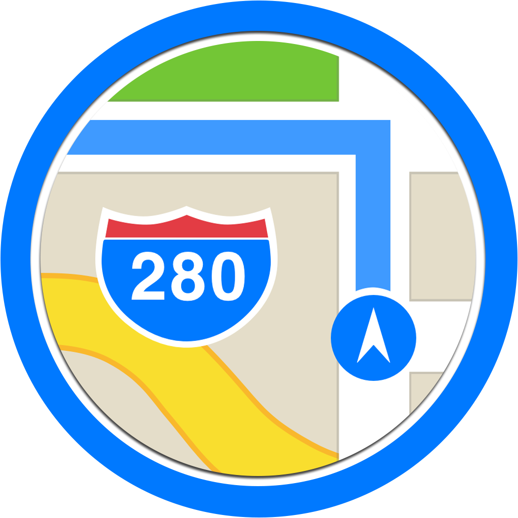 Maps Icon - Circle Icons - Google Maps Circle Icon (1024x1024)