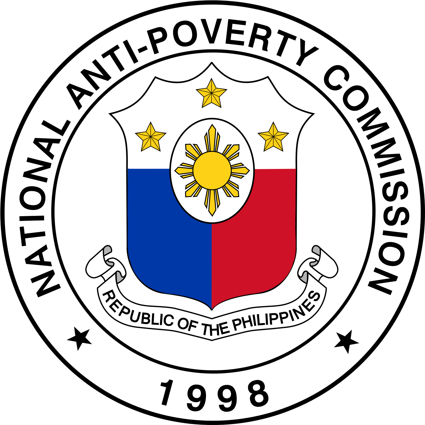 Seal Of The National Anti-poverty Commission Philippines - Wildfire Community Preparedness Day 2016 (1393x1375)