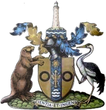 The Ices Coat Of Arms Featuring Smeatons Eddystone - Institution Of Civil Engineers Crest (422x444)