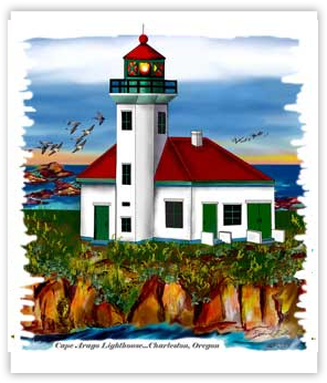 Cape Arago Lighthouse - Cape Arago Lighthouse (358x400)