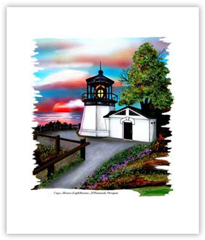 Cape Meares Lighthouse - Picture Frame (358x400)