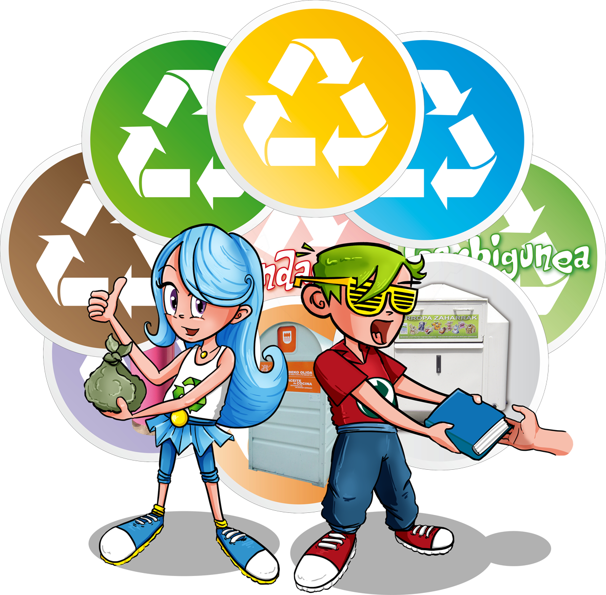 Graphic Design Human Behavior Clip Art - Recycle Across America Mixed Standardized Recycling (1181x1159)