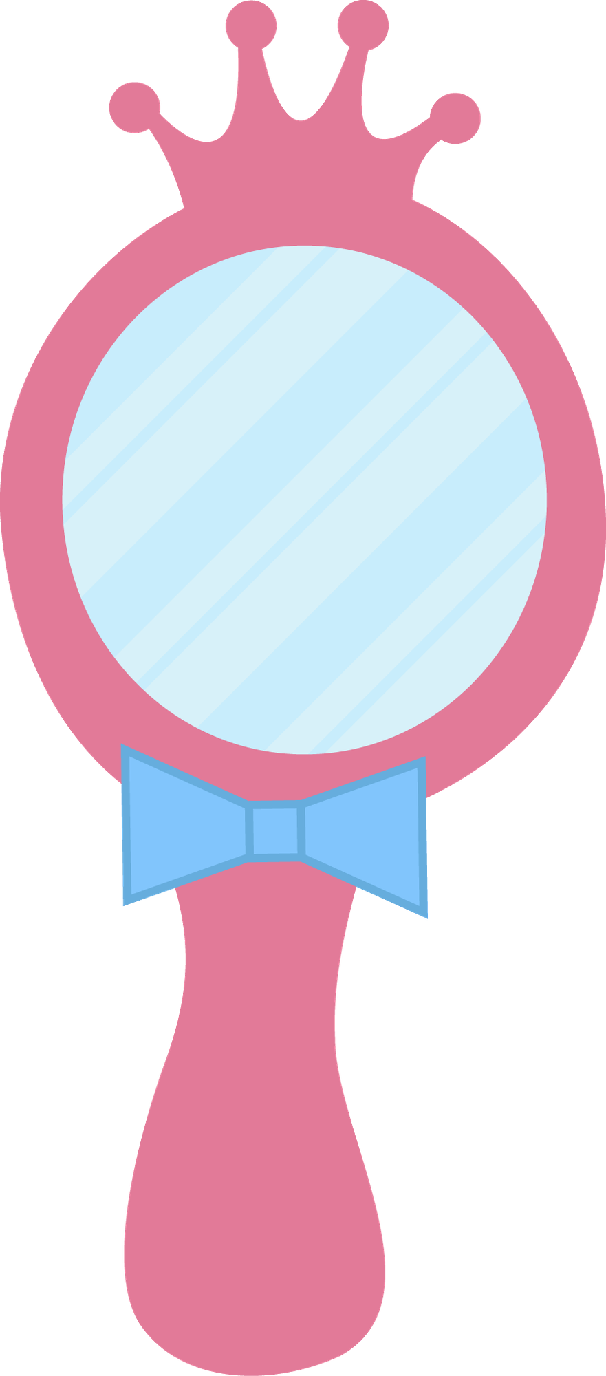 Mirror Clipart - Pink Mirror Clip Art Png (881x2000)