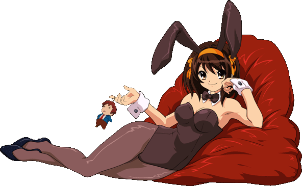 Like Our Facebook Page For Updates On Our Gadgets Leave - Haruhi Suzumiya Bunny (592x365)