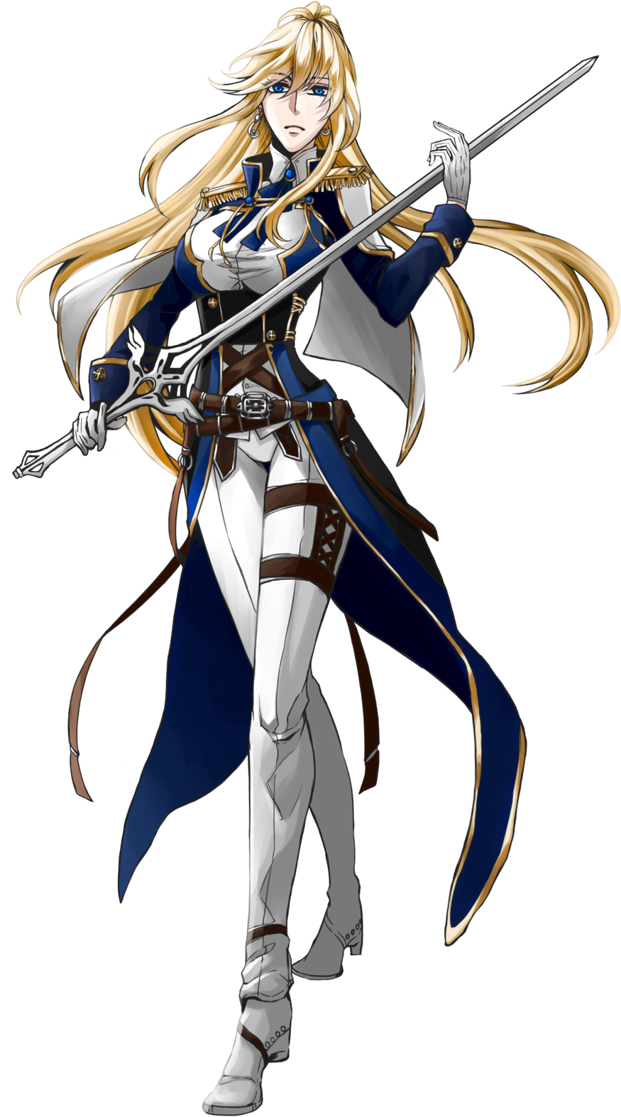 Have The Sword And Everything))07 - Anime Female Knight (900x1647)