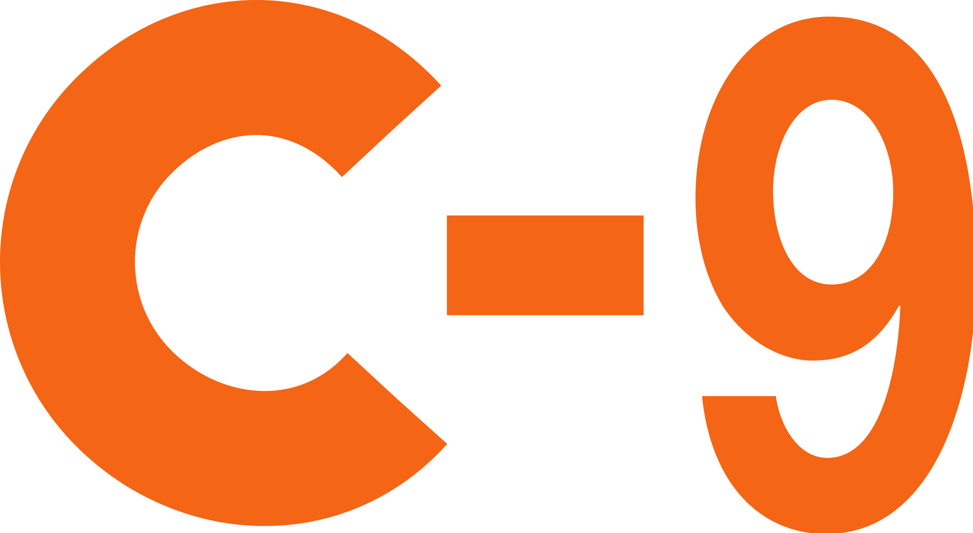 Open - Orange C Png (2000x1095)