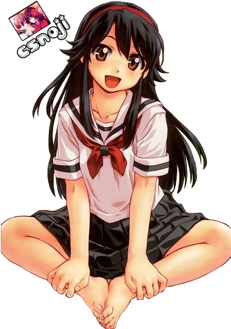 Sit Anime Render By Csnoji - Anime Girl Sit Render (334x500)