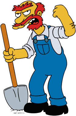 Scots Are Hard Drinking Thugs With Ginger Hair According - Groundskeeper Willie (299x407)