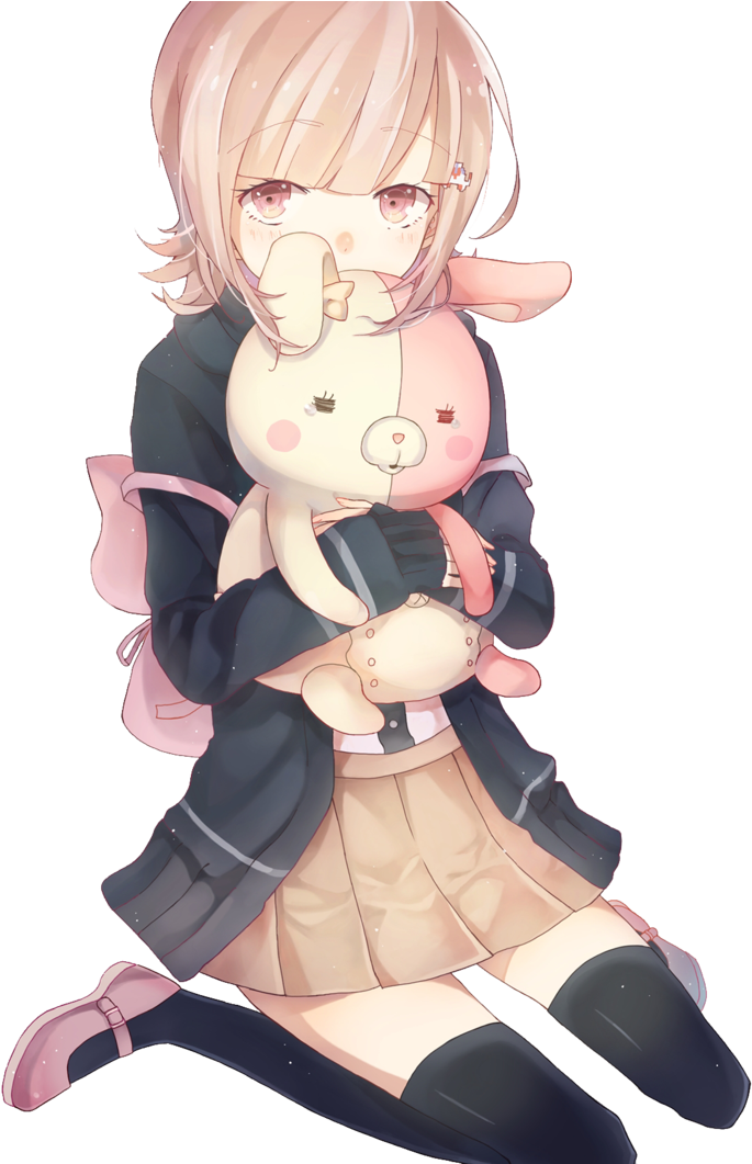 After About 15 Seconds Of This, They Suddenly Turn - Danganronpa Chiaki Nanami Render (754x1060)