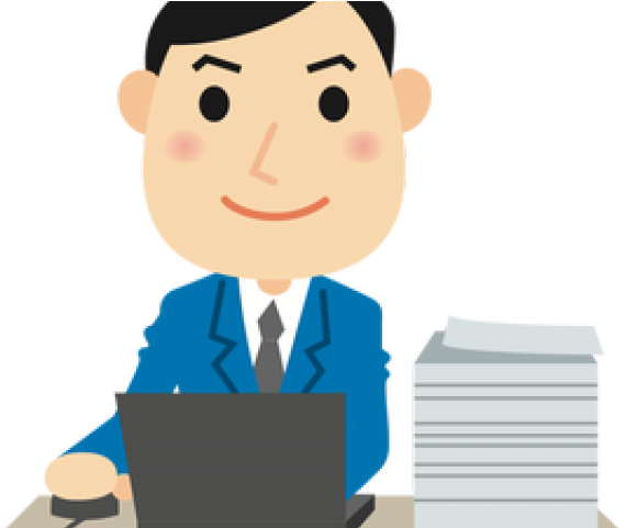 Bank Clipart Male - Computer User (640x480)
