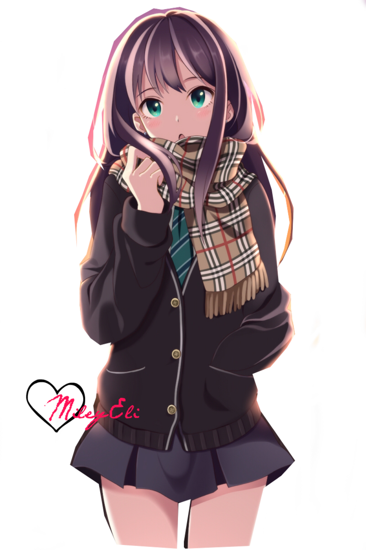 Anime Girl With Brown Hair And Headphones Download - Anime Girl (730x1095)