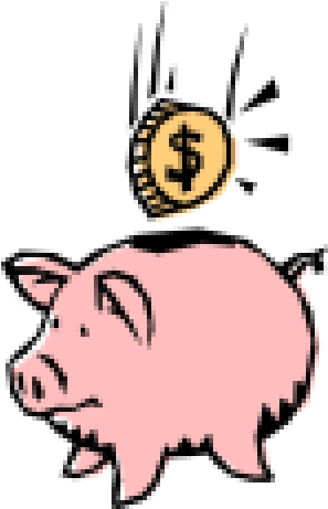 Piggy Bank Clipart - Free Piggy Bank Gif (300x468)
