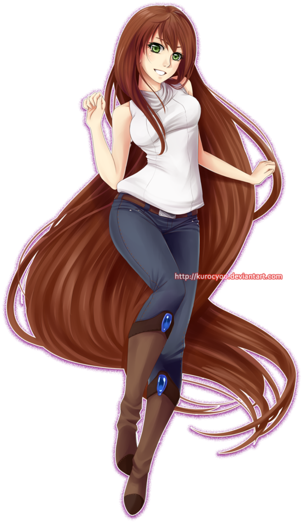 Anime Female Drawing - Anime Girl Full Body (736x1086)