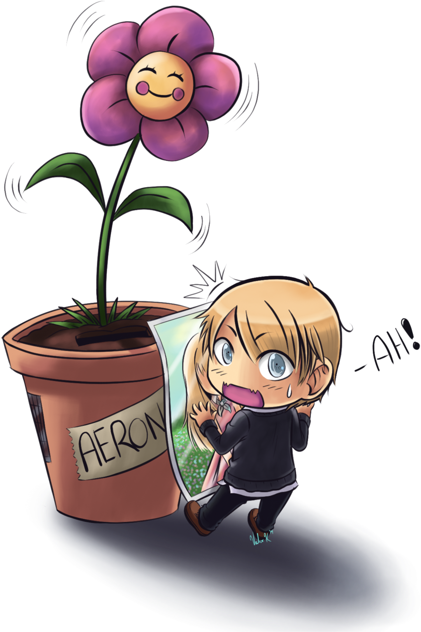 Mm} Aeron's Flower Bank By Nikae On Deviantart - Cartoon (900x1275)