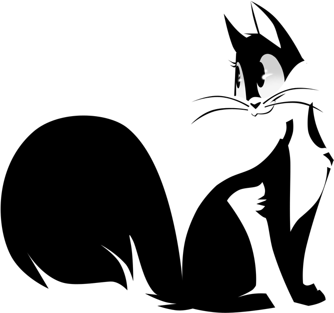 Kitty Sketch By Adaptist - Pepe Le Pew Penelope (720x643)