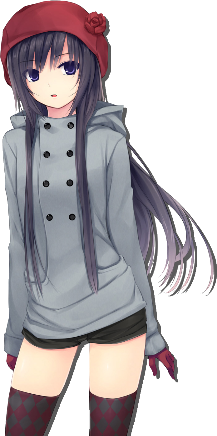 Black Hair Anime Brown Hair Long Hair - Anime Girl Dress Vampire (773x1395)