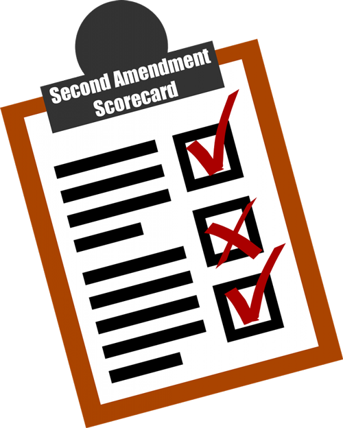 2017 Second Amendment Score Card Round - Acta Clipart (500x624)