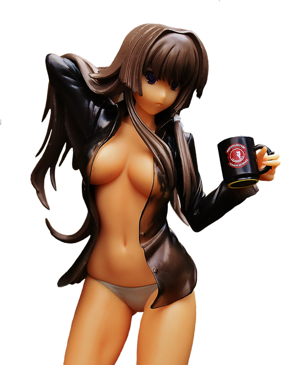 Girl, Isolated, Good Morning, Coffee, Morning - Coffee (592x720)