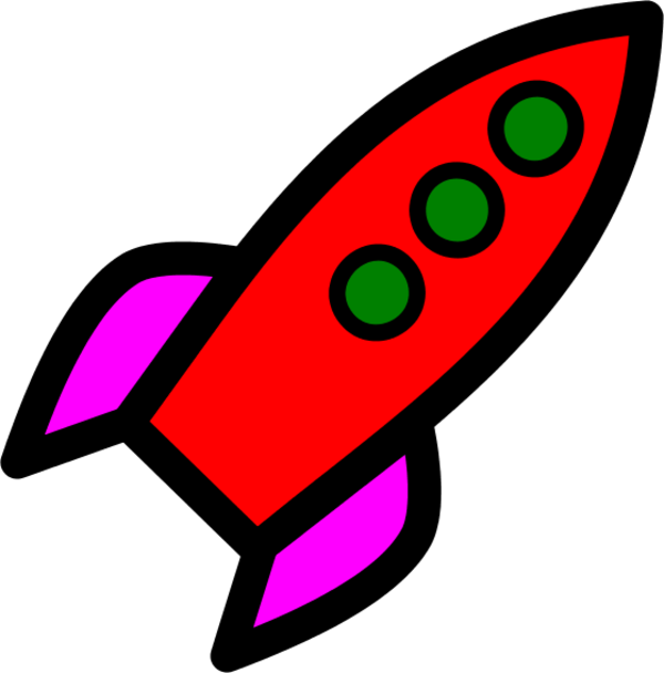 Computer Icons Clip Art - Red Rocket (600x608)