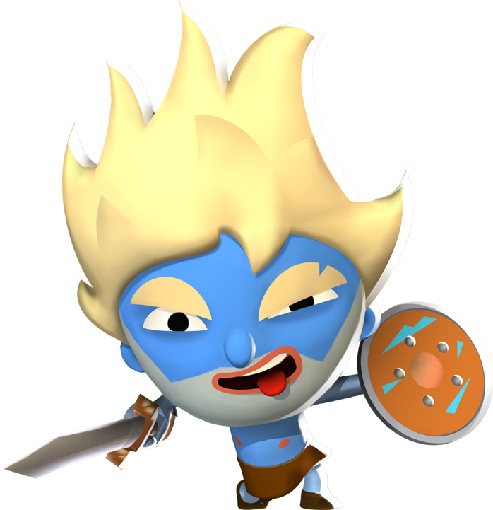 Roman Warriors Clipart Celtic Warrior - Cartoon (864x993)