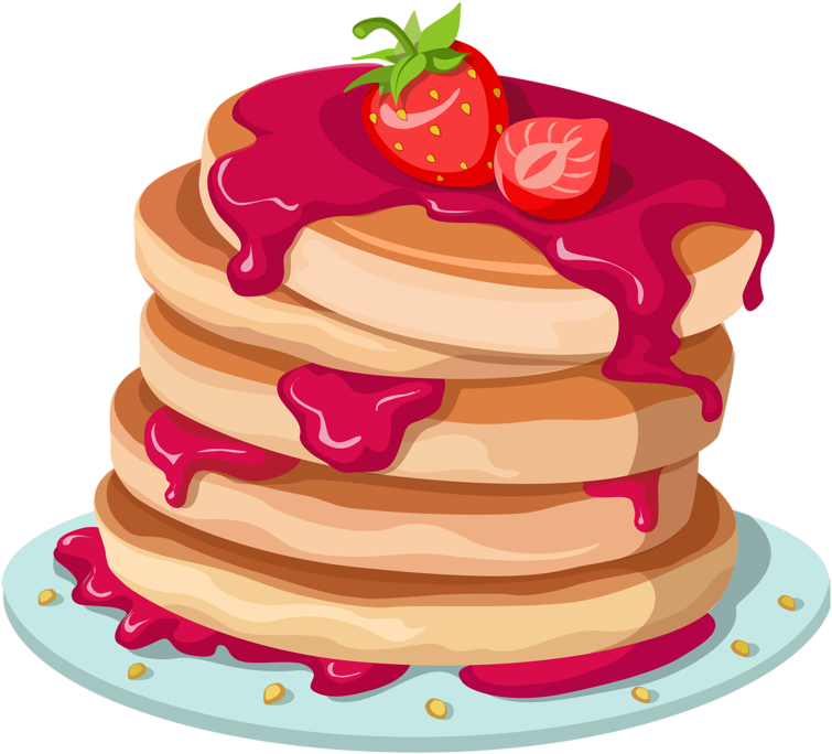 Nourriture ☕ Art - Hot Cakes Dibujo Png (800x717)