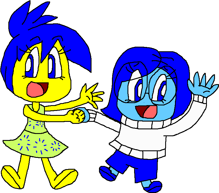 Joy And Sadness Victory Jump By Pokegirlrules - Sadness (832x700)