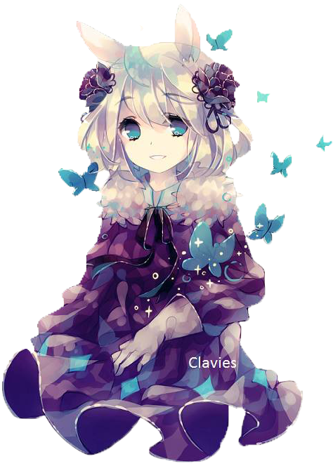 Anime Girl Render 2 By Caster00 On Deviantart - Tho Bunny Anime (483x663)