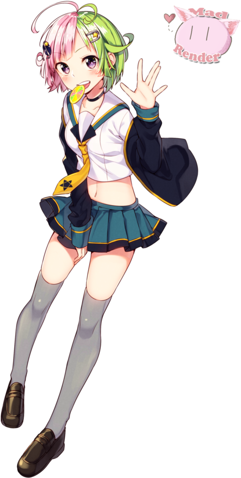 Anime Girl Render By Mad-render - Anime (756x1057)