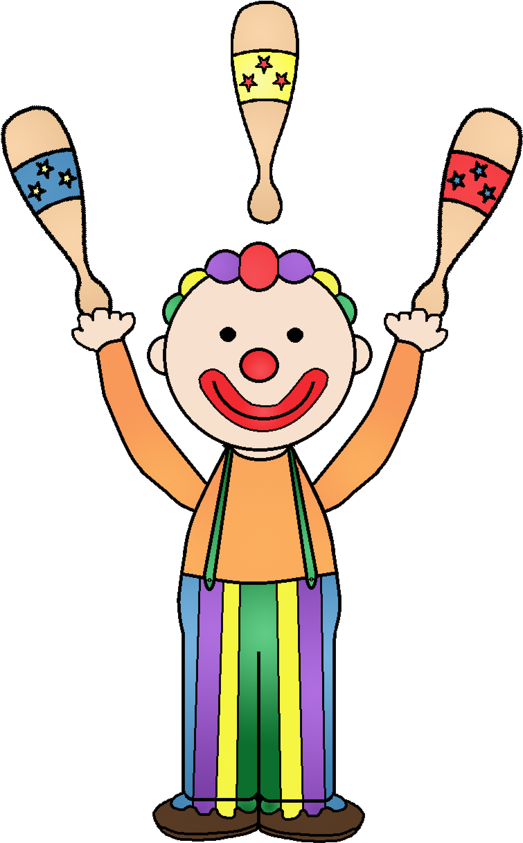 Circus Clown Clipart Download Circus Clown Clipart - Circus (791x1233)
