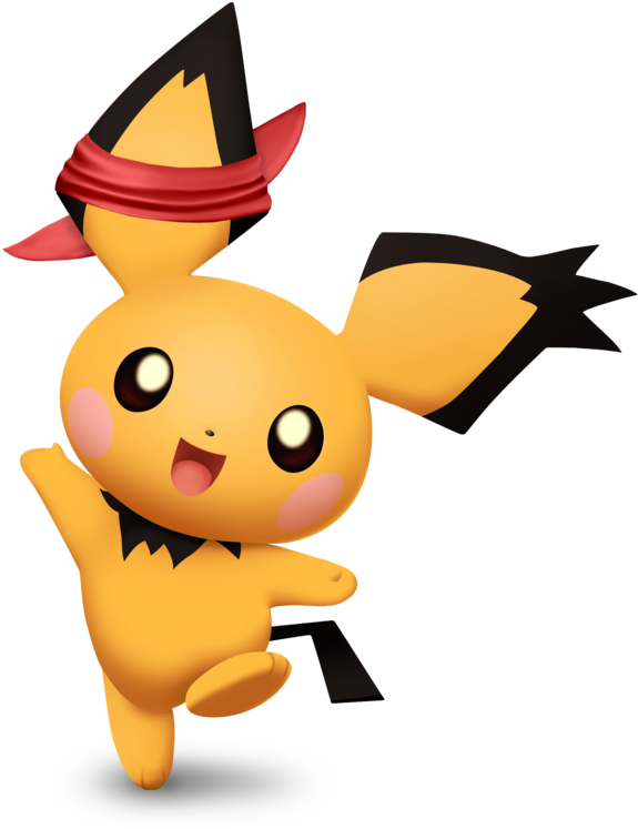 Ssb5 Pichu - Super Smash Bros Pichu (894x894)
