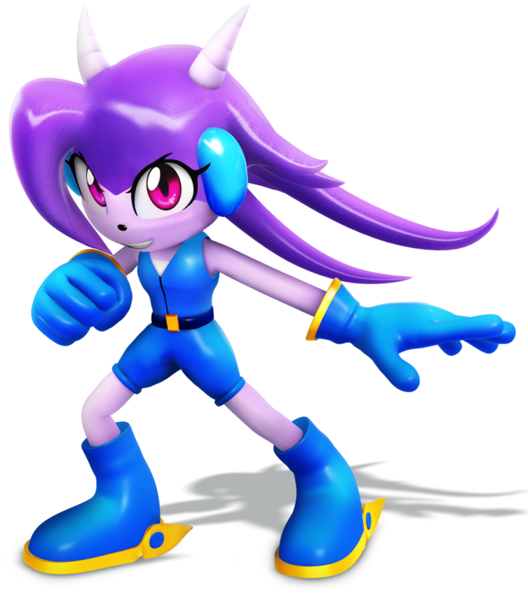 Freedom Planet, Sash Lilac Render By Nibroc-rock - Freedom Planet Lilac 3d (885x902)