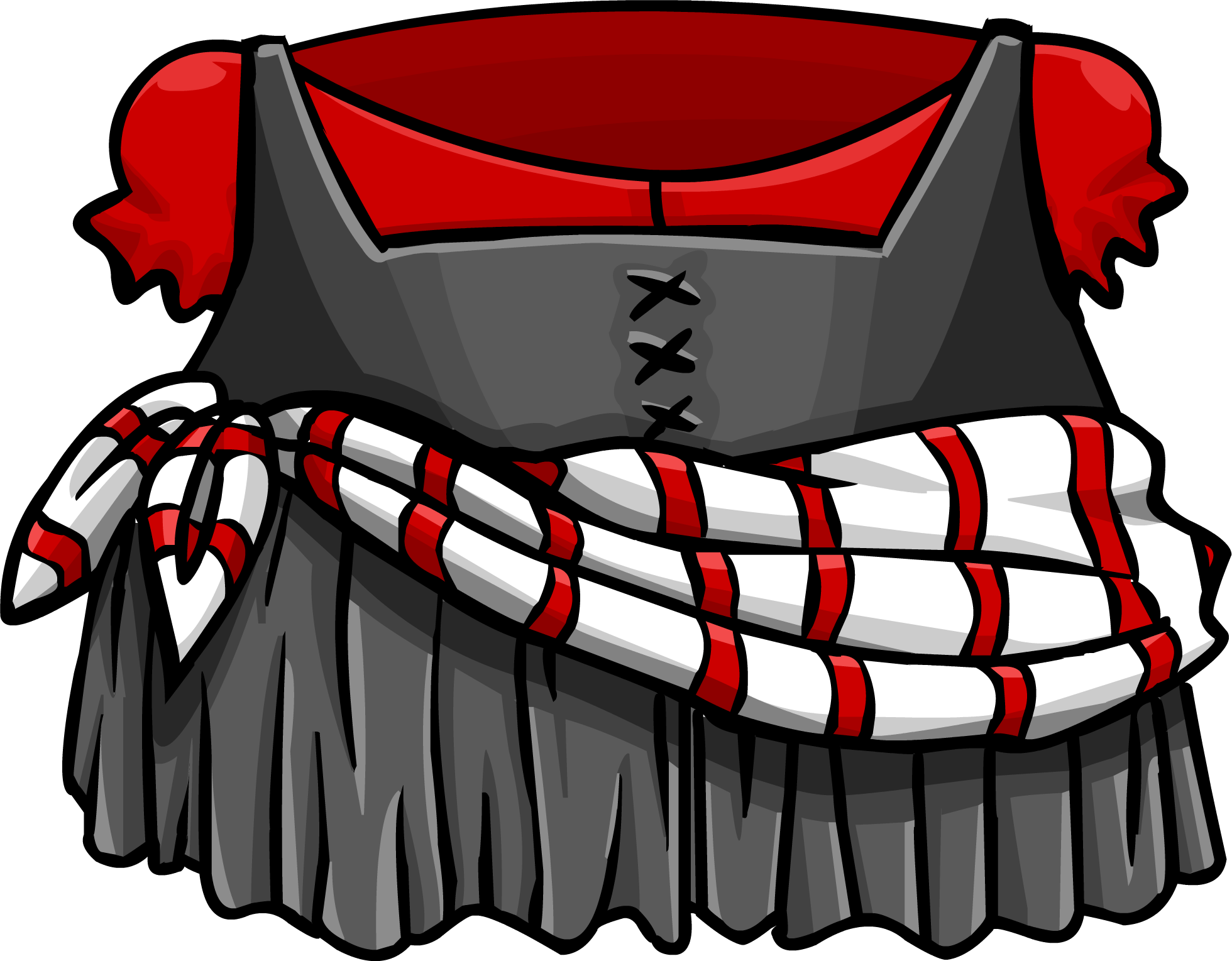 Striped Sash Dress - Club Penguin Rockhopper (1960x1529)