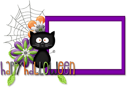 Halloween Frame By Kikarr - Cartoon (447x300)