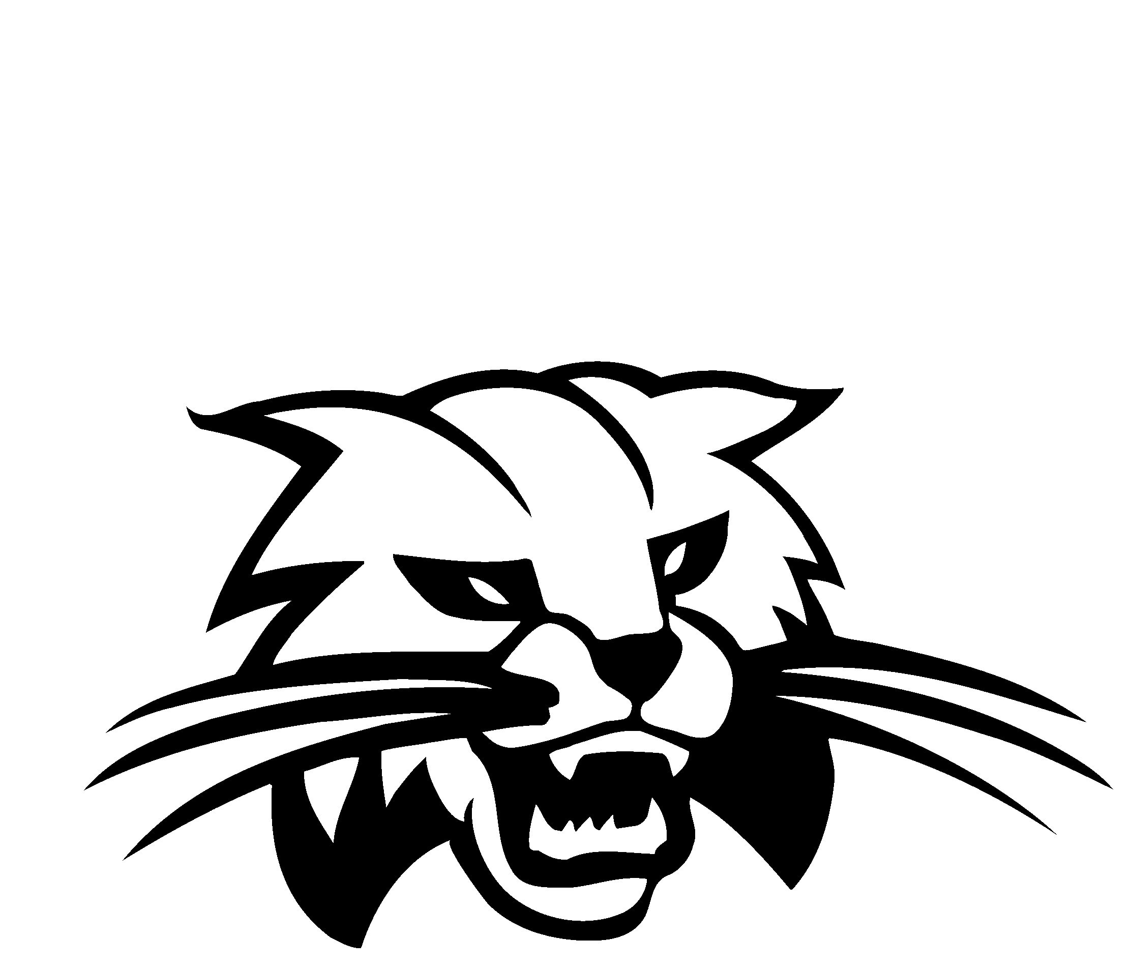 Ohio Bobcats Logo Black And White - Ohio Bobcats (2400x2400)