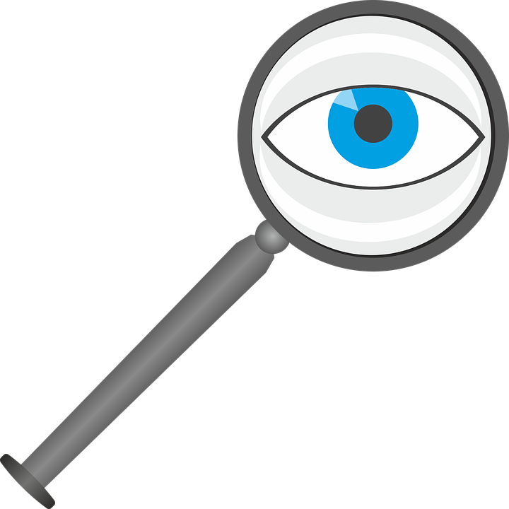 Eye Clipart Magnifying Glass - Ojo Con Lupa Png (720x720)
