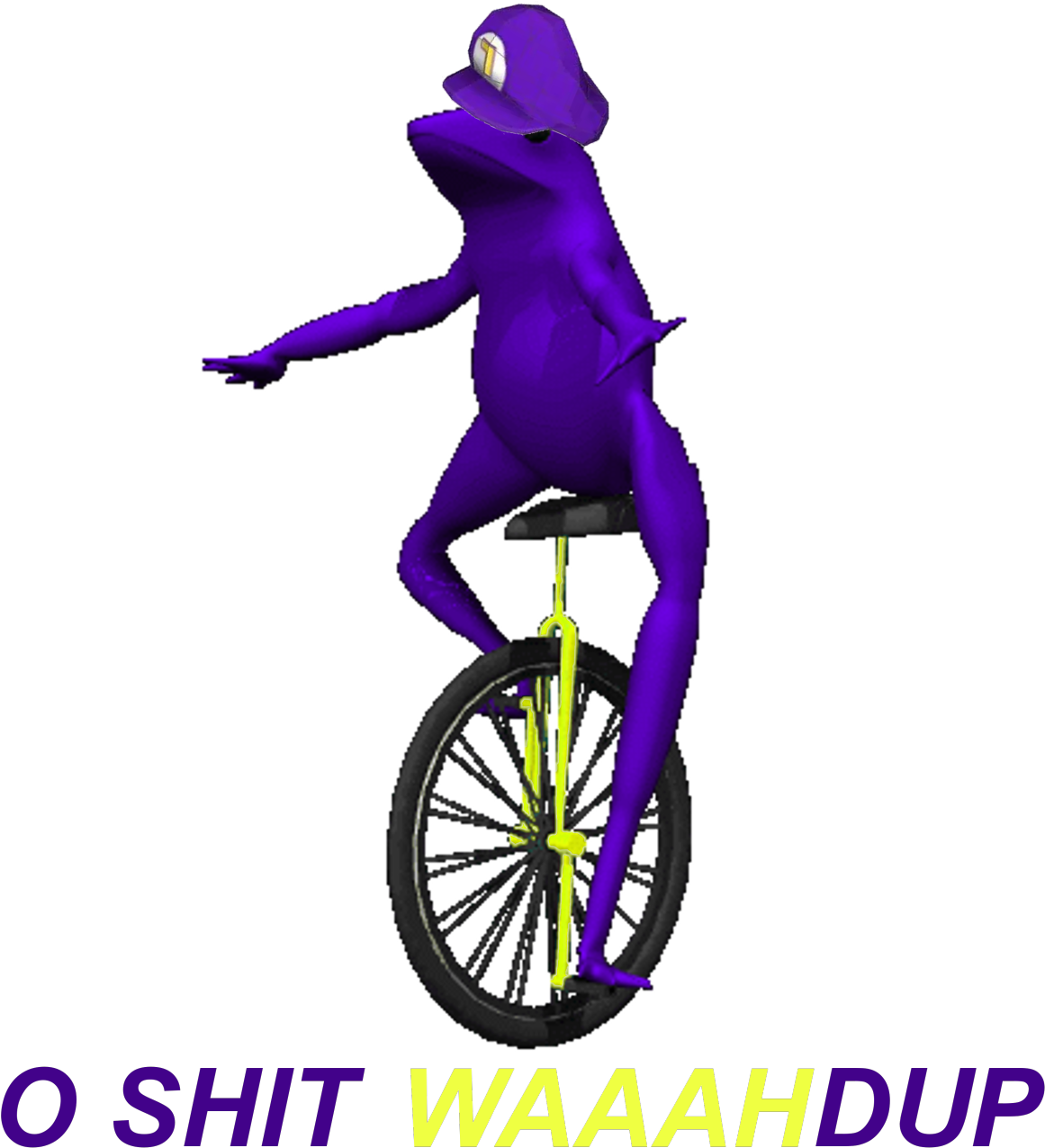 This Was Posted 1 Year Ago - Frog On A Unicycle (1280x1316)