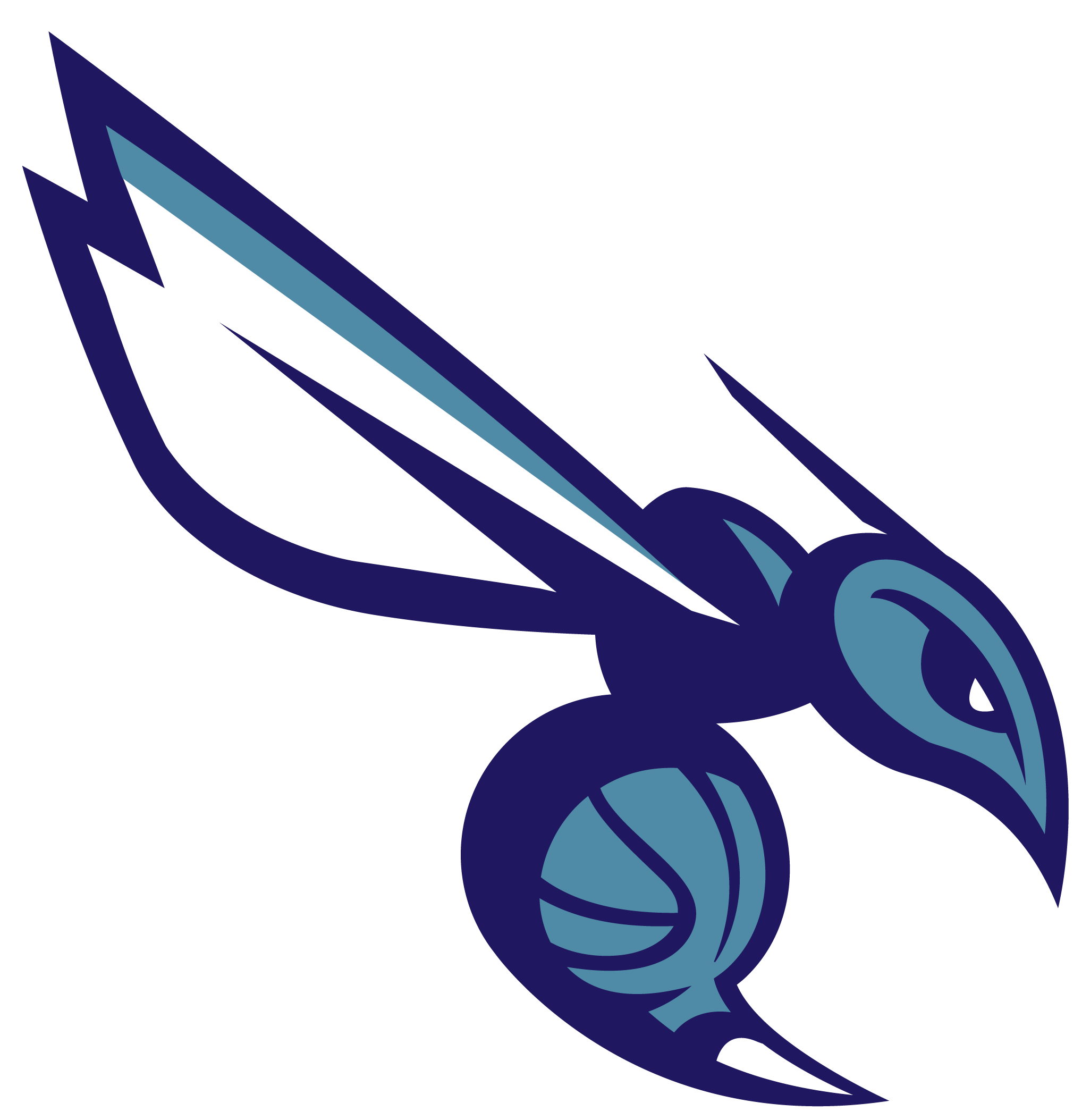 Charlotte Hornets Alternative Logo - Charlotte Hornets Logo (3840x2160)