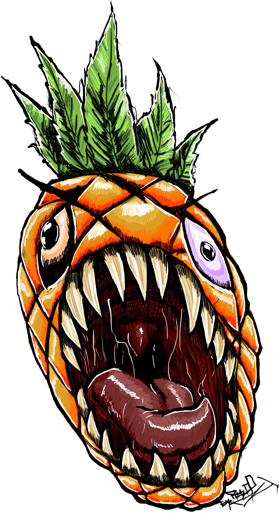 Zombie Pineapple Xd By Richad0z Zombie Pineapple Xd - Illustration (720x1170)