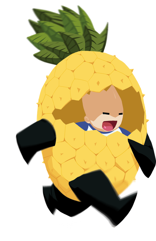 Pineapple Run By Thechamba - Cartoon (600x900)