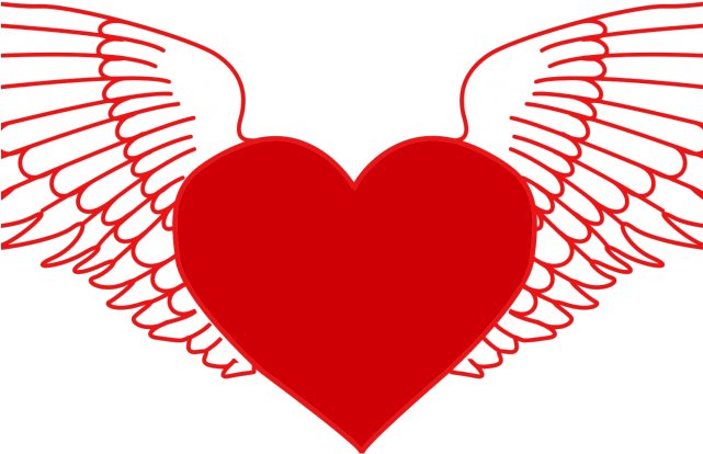 Flying Heart Cliparts - Service Dog Wing Il Throw Blanket (640x480)