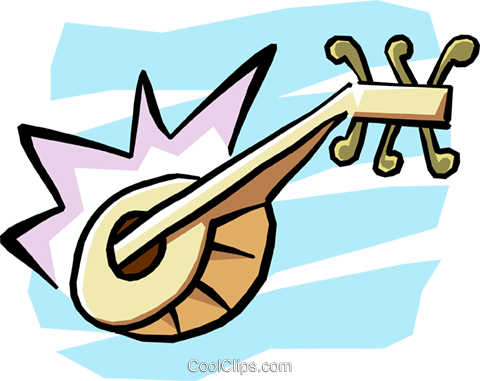 Mandolin Royalty Free Vector Clip Art Illustration - Mandolin Royalty Free Vector Clip Art Illustration (480x381)