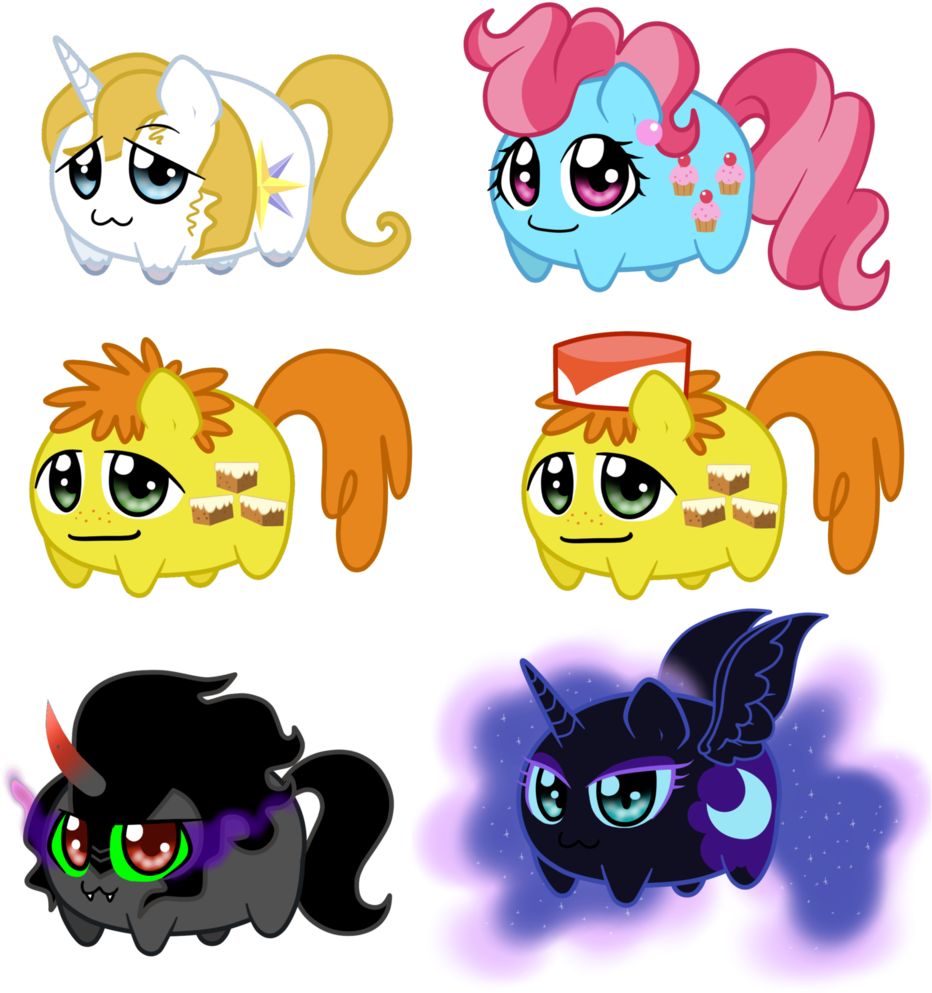 Linamomoko, Carrot Cake, Chibi, Chubbie, Cup Cake, - Mlp Chibi Potato (1003x1024)