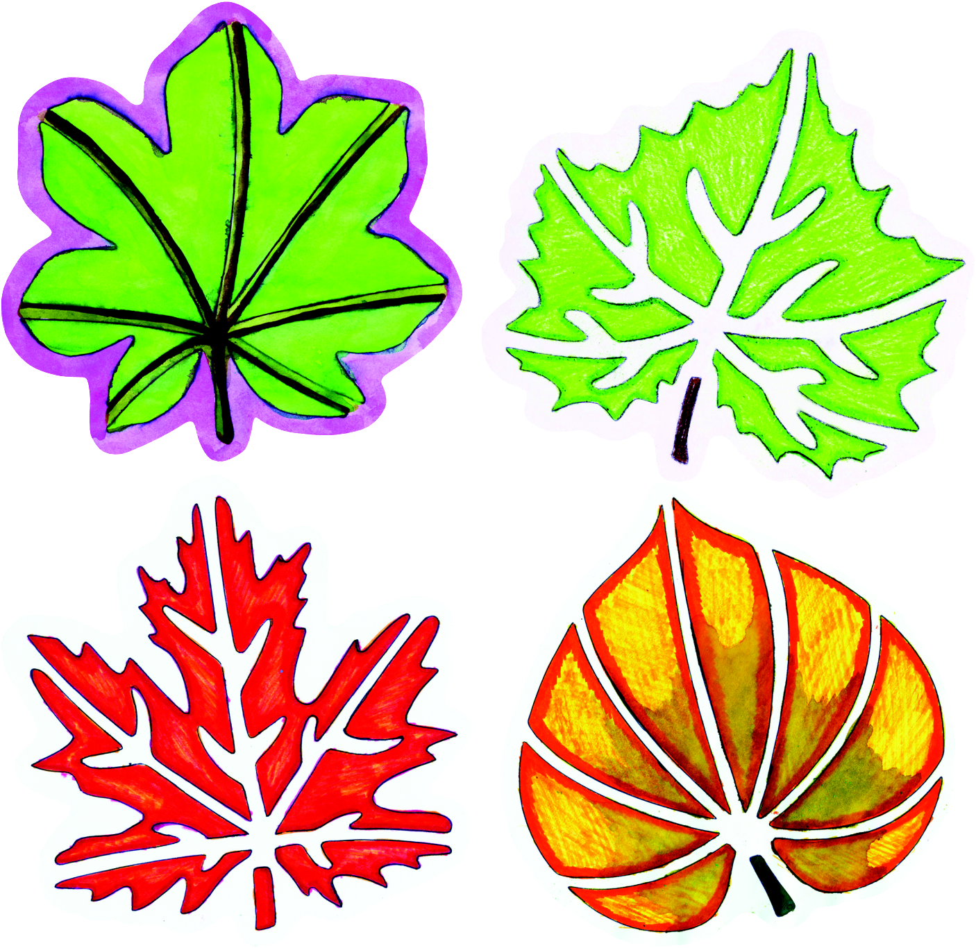 Roylco Perfect Leaf Stencil Set, 8 L X 8 W In, Set - Roylco Perfect Leaf Stencil Set, 8 L X 8 W In, Set (1480x1405)