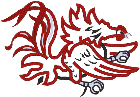 South Carolina Gamecocks Stensil (567x567)