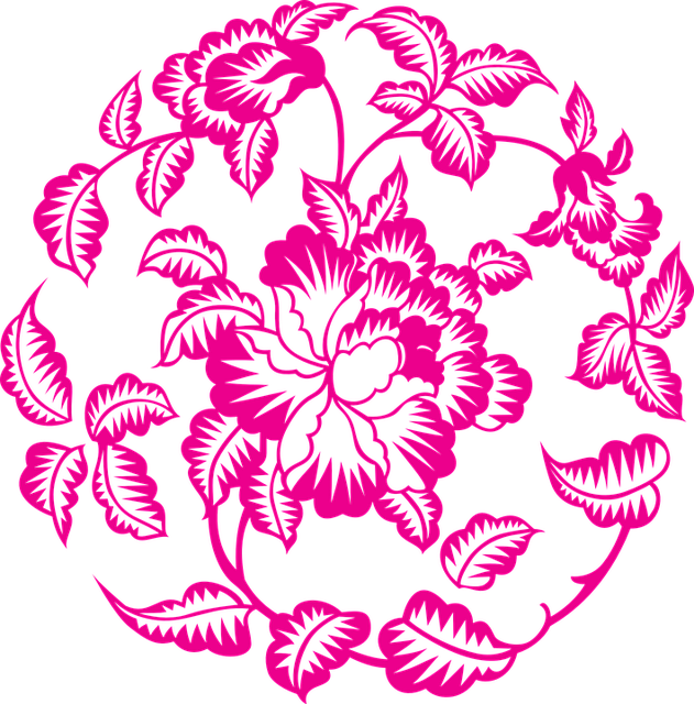 Flower, Peony, Motif - Motif Bunga (631x640)