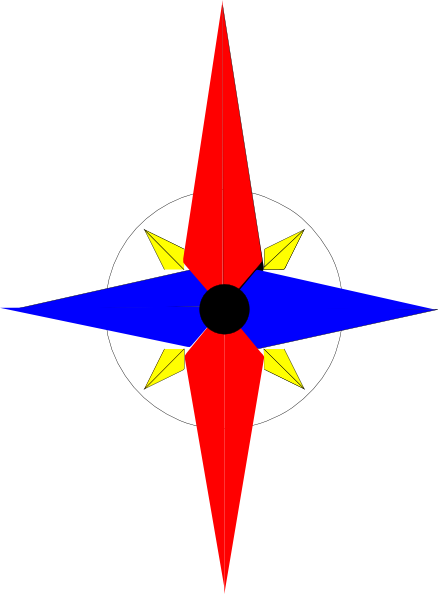 Compass Rose Clip Art Public Domain - Compass Rose Clip Art Public Domain (438x594)