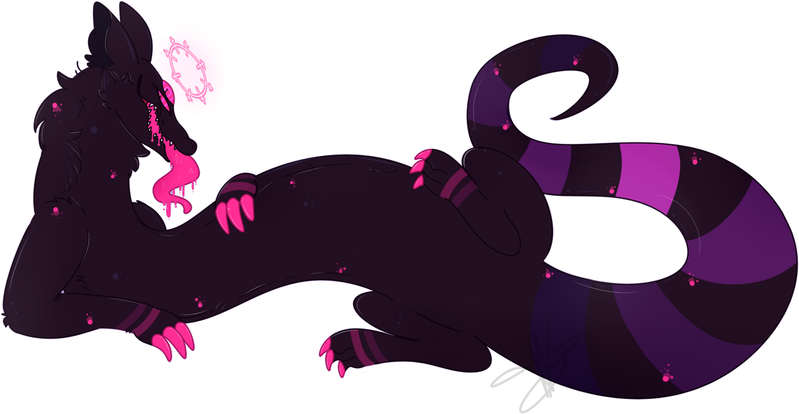 Danger Noodle By Ticktocktimepiece Danger Noodle By - Painting (1600x850)