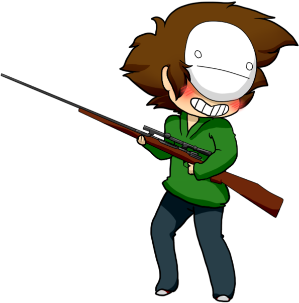 Chibi Cry With A Hunting Rifle By Shiroshototsu - Cartoon (894x894)