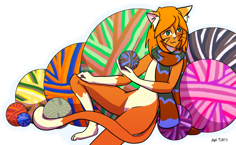 Ball Of String By Redvioletpanda - Illustration (1024x724)