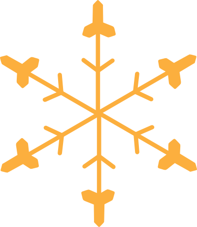 Orange Snowflake Clipart Snowflakes - Drawing Ideas Optical Illusion (400x460)